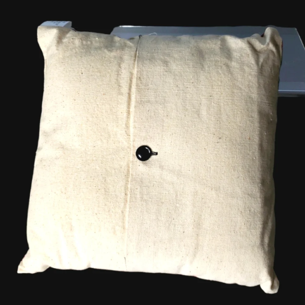 Holiday Pillow 'Families are forever love doesn't melt' Stiched Snow Family Farm